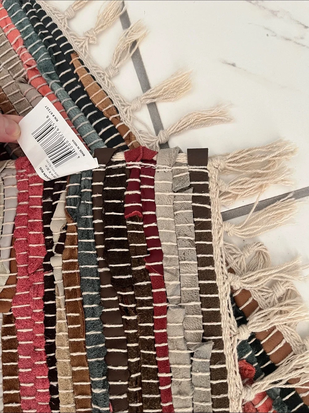 Cost Plus World Market handwoven striped